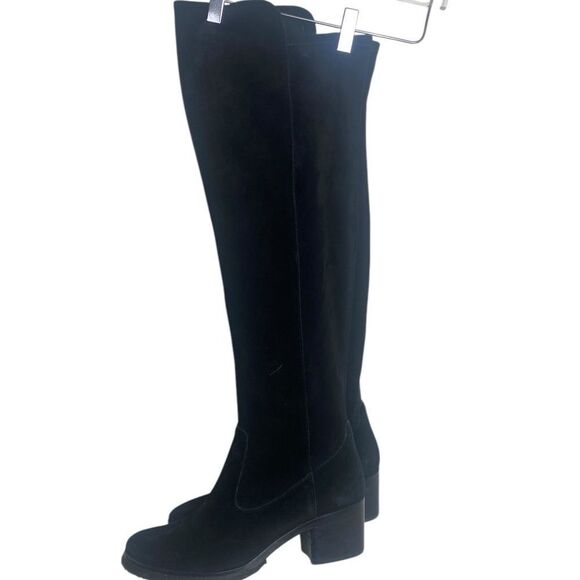 Vince Camuto 9.5 M Shianne 2 Stretch and Suede leather black over the knee - Picture 2 of 11